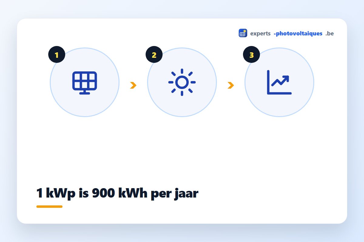 Van kWp naar kWh per jaar omrekenen voor zonnepanelen in België