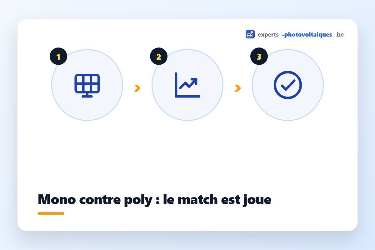 Comparaison entre panneau monocristallin et polycristallin