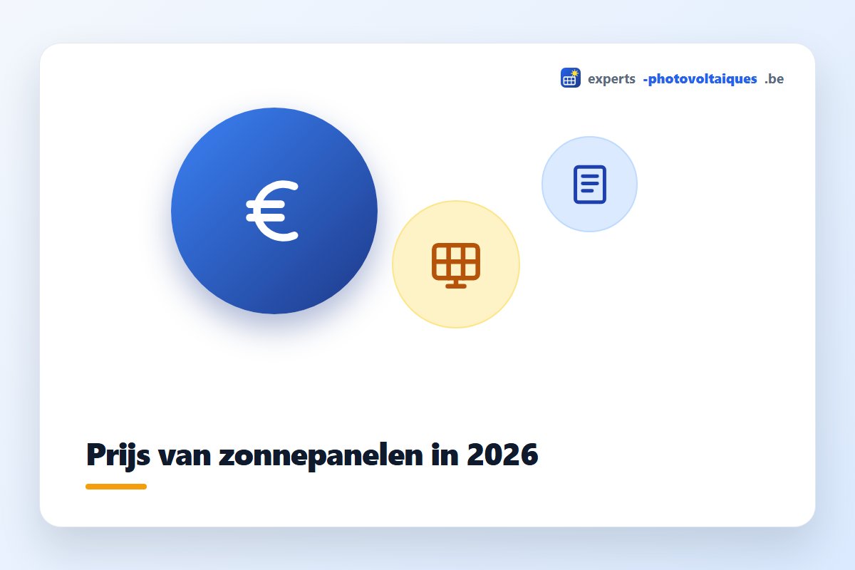 Prijs van zonnepanelen in België in 2026