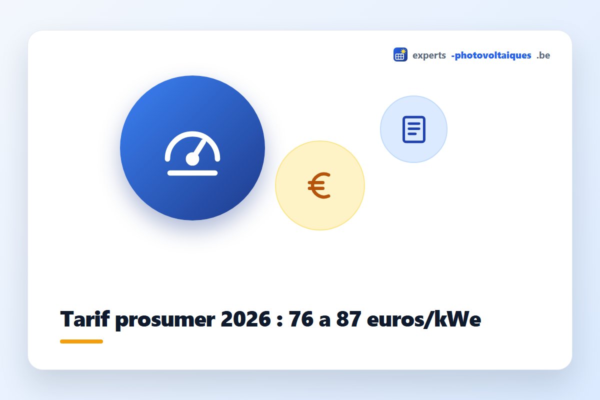 Calcul du tarif prosumer pour panneaux solaires en Wallonie