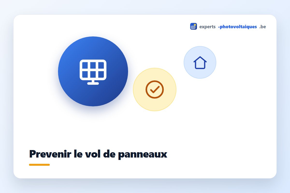 Prévention du vol de panneaux solaires avec fixations antivol