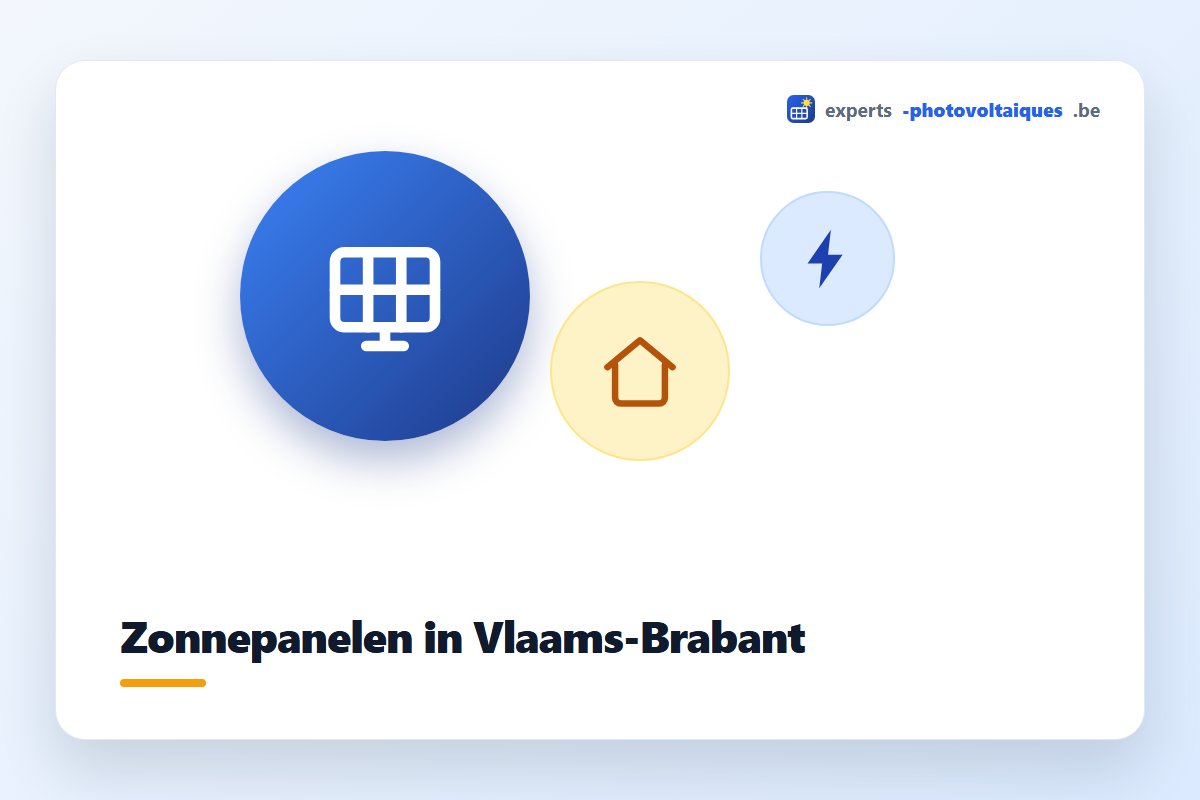 Zonnepanelen op een woning in Vlaams-Brabant